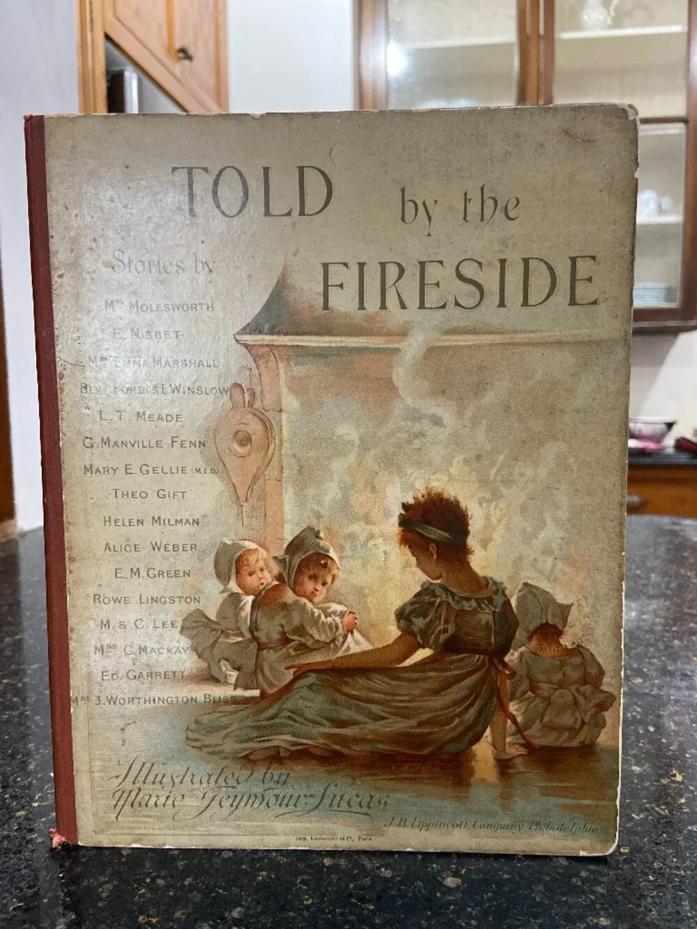 Victorian Chromolithograph Book, Marie Seymour Lucas Illustrations, Circa 1890,